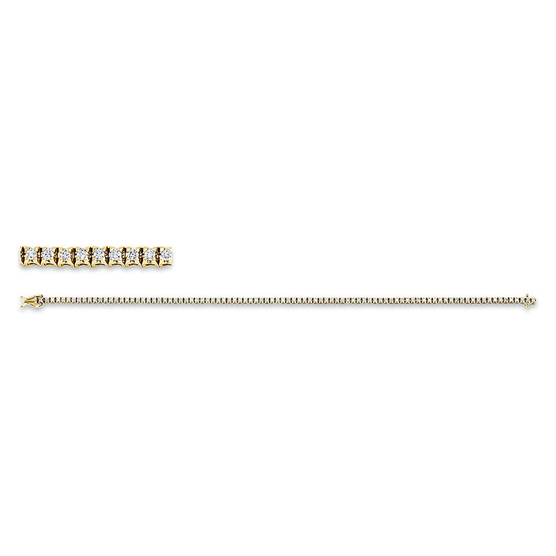 Armband    aus 750/-18 Karat Gelbgold mit 92 Diamanten 0