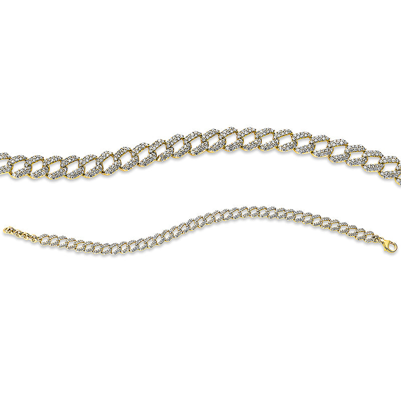 Armband    aus 750/-18 Karat Gelbgold mit 684 Diamanten 3