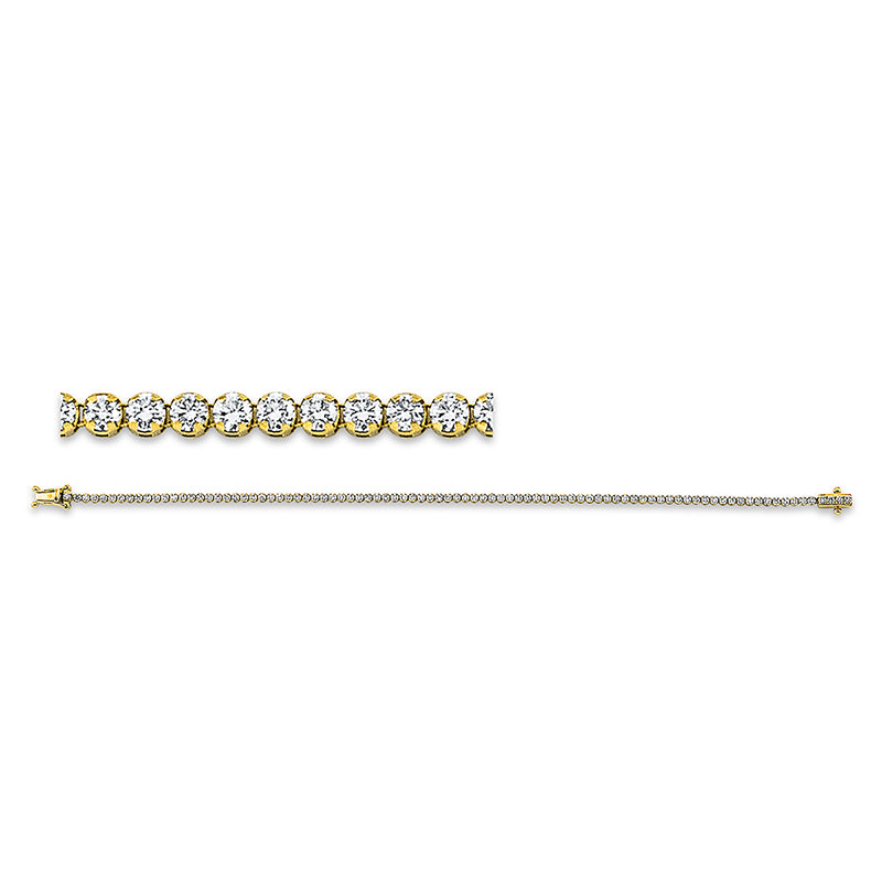 Armband    aus 750/-18 Karat Gelbgold mit 89 Diamanten 1
