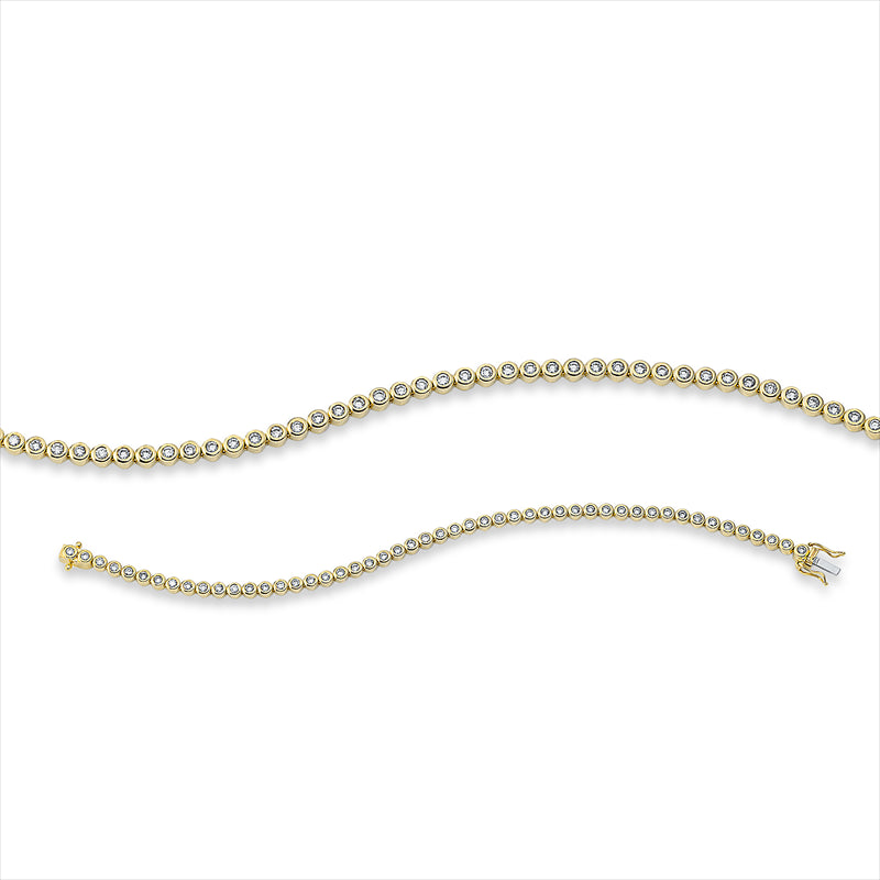 Armband - Tennisarmband aus Gold mit Diamanten - 5D415