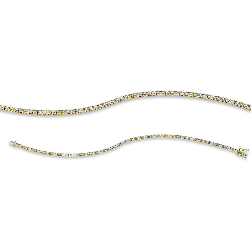 Armband - Tennisarmband aus Gold mit Diamanten - 5D669