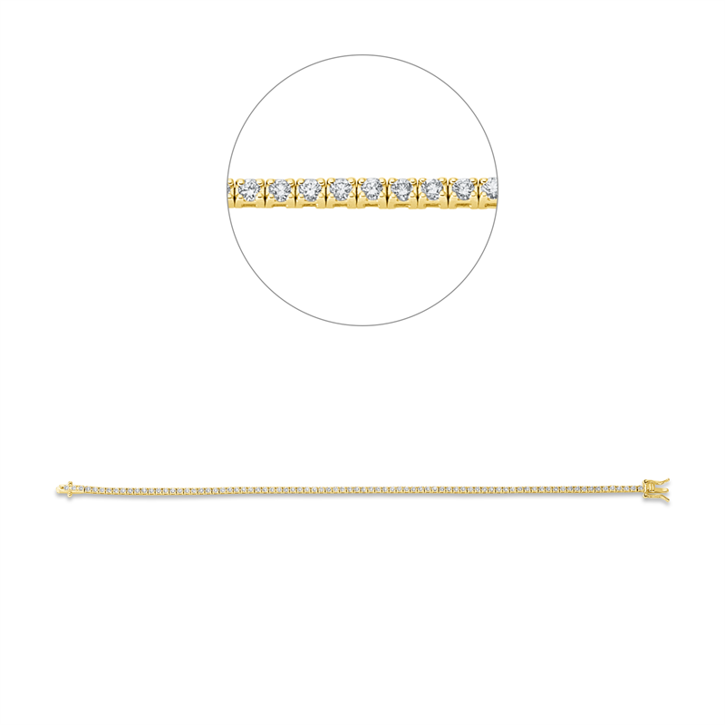 Armband    aus 750/-18 Karat Gelbgold mit 82 Diamanten 1