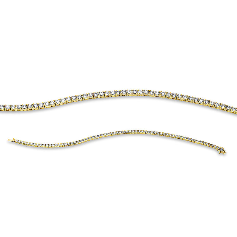 Armband - Tennisarmband aus Gold mit Diamanten - 5D673