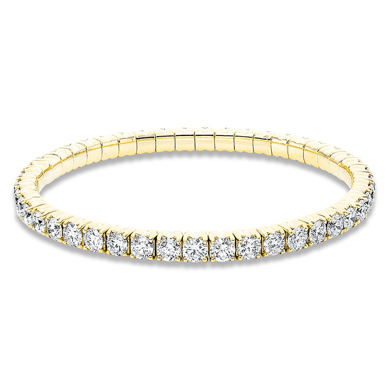 Armband    aus 750/-18 Karat Gelbgold mit 45 Diamanten 9 ct