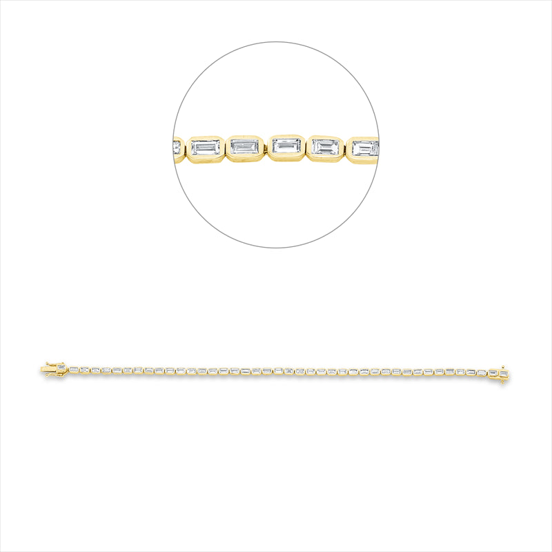 Armband - Tennisarmband aus Gold mit Diamanten - 5D925