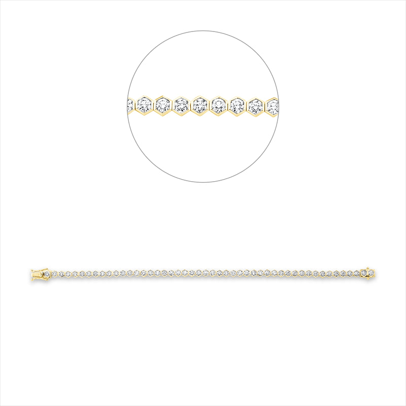 Armband - Tennisarmband aus Gold mit Diamanten - 5D927