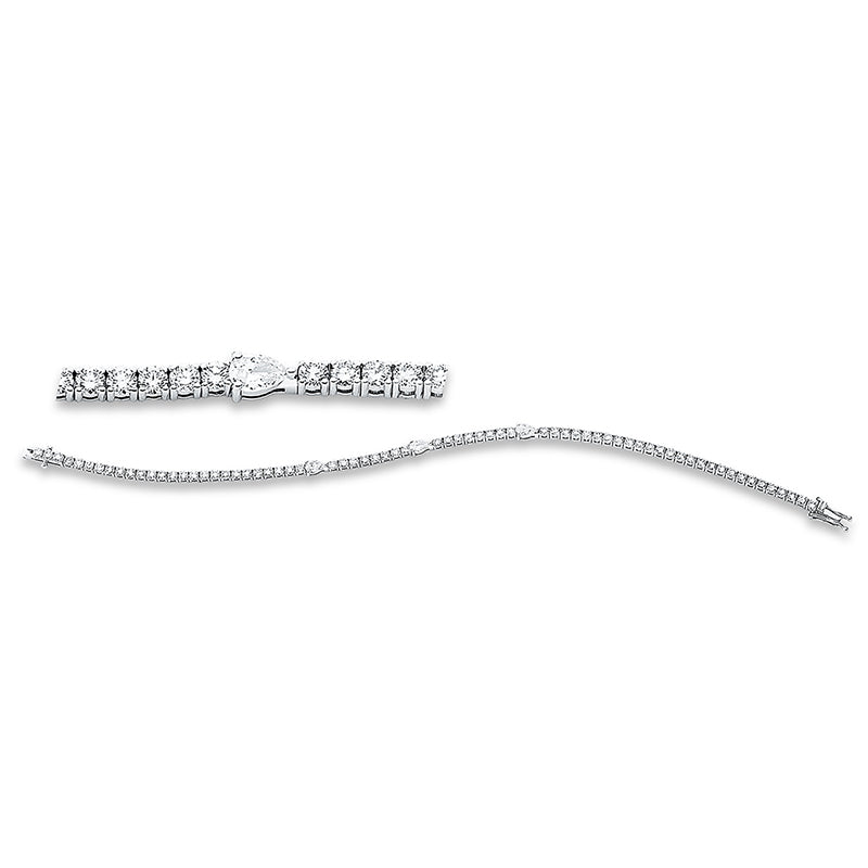Armband    aus 750/-18 Karat Weißgold mit 72 Diamanten 3