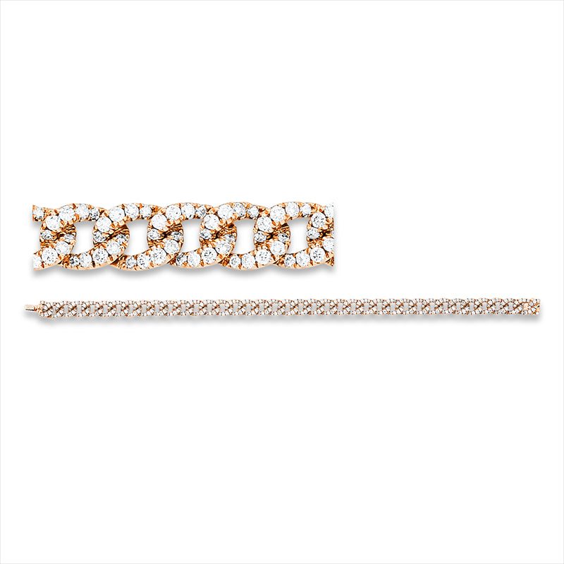 Armband    aus 750/-18 Karat Rotgold mit 381 Diamanten 3