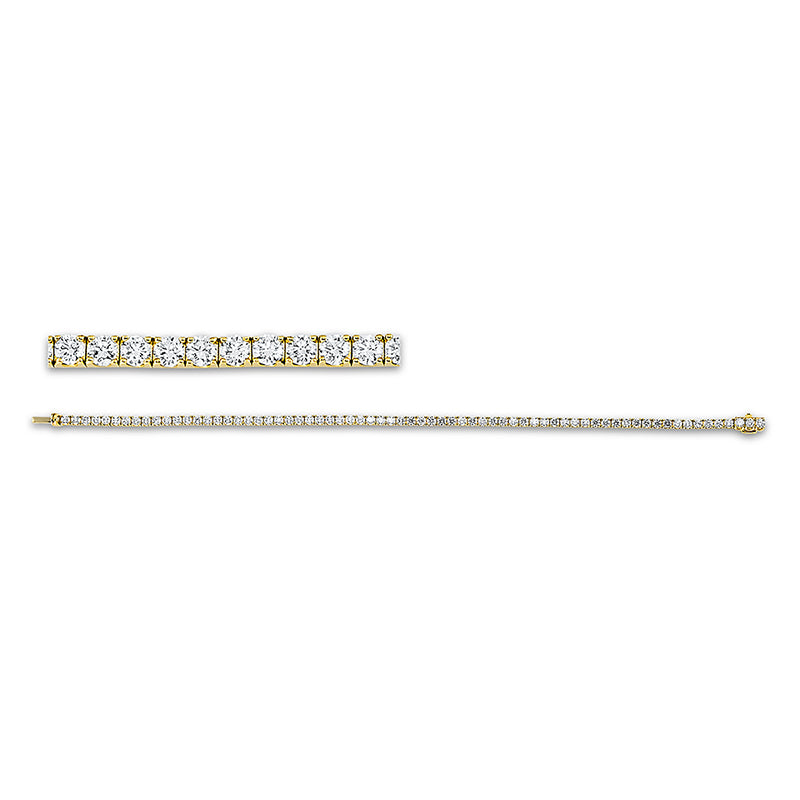 Armband    aus 750/-18 Karat Gelbgold mit 69 Diamanten 3
