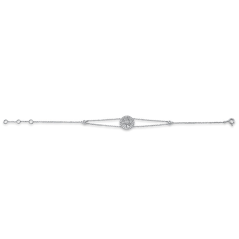 Armband    aus 750/-18 Karat Weißgold mit 51 Diamanten 0
