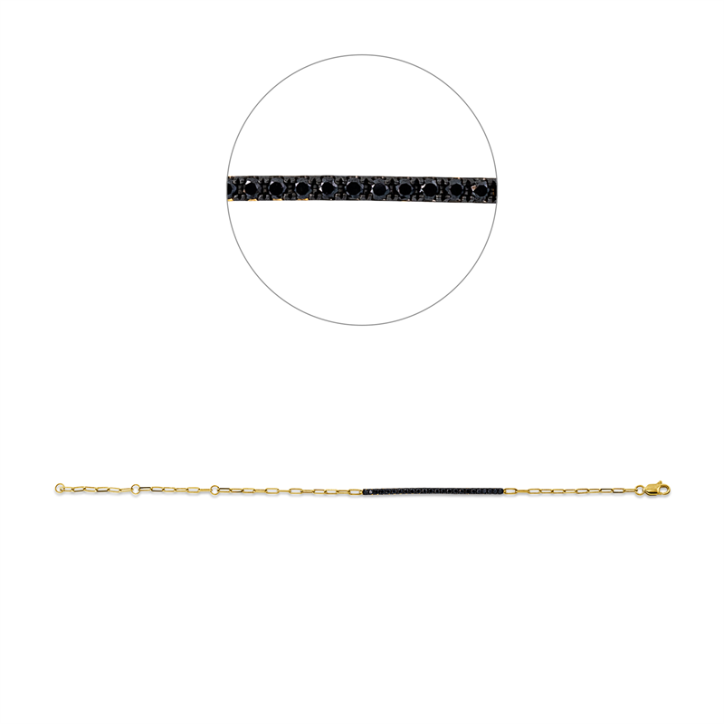 Armband    aus 750/-18 Karat Gelbgold mit 24 Diamanten 0