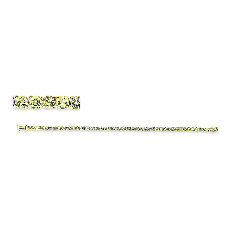 Armband mit Peridot  aus 750/-18 Karat Gelbgold MPM_SKIP_FIELD 