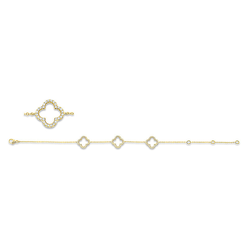 Armband    aus 750/-18 Karat Gelbgold mit 84 Diamanten 0