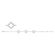 Armband    aus 750/-18 Karat Weißgold mit 84 Diamanten 0