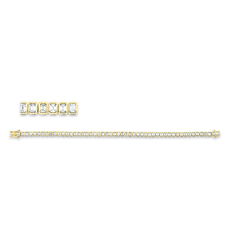 Armband    aus 750/-18 Karat Gelbgold mit 51 Diamanten 5
