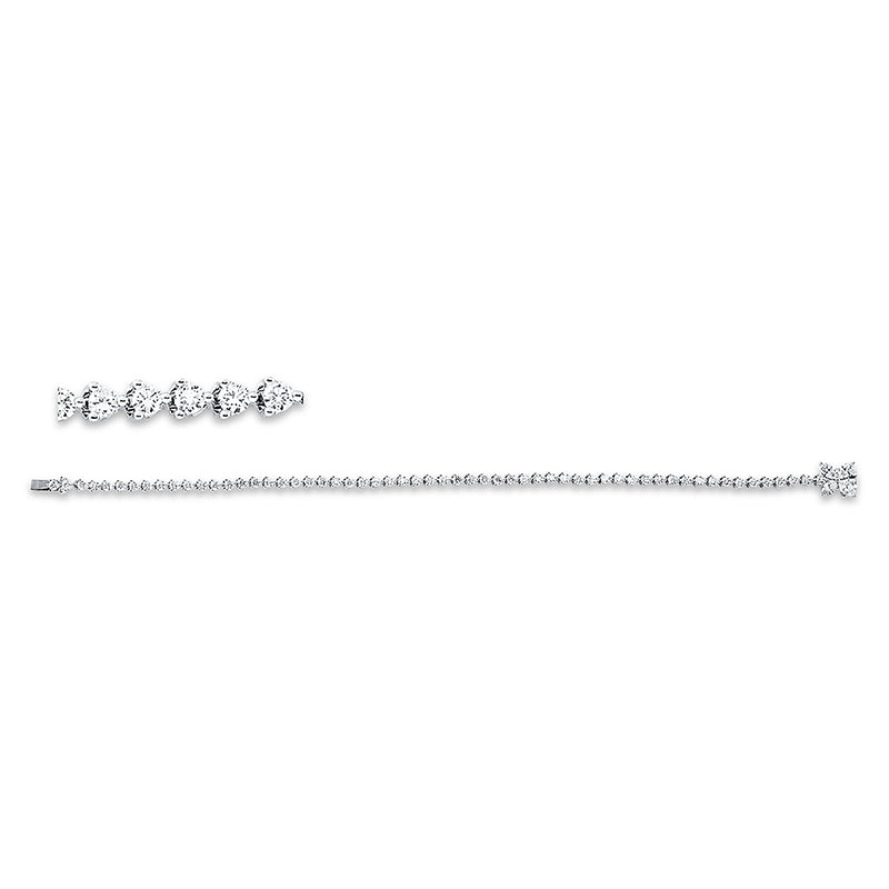 Armband    aus 750/-18 Karat Weißgold mit 62 Diamanten 2