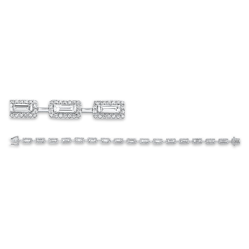 Armband    aus 750/-18 Karat Weißgold mit 323 Diamanten 2
