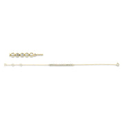 Armband    aus 750/-18 Karat Gelbgold mit 13 Diamanten 0