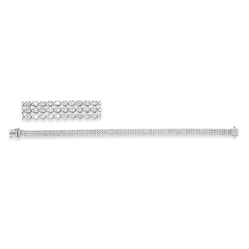 Armband    aus 750/-18 Karat Weißgold mit 178 Diamanten 2