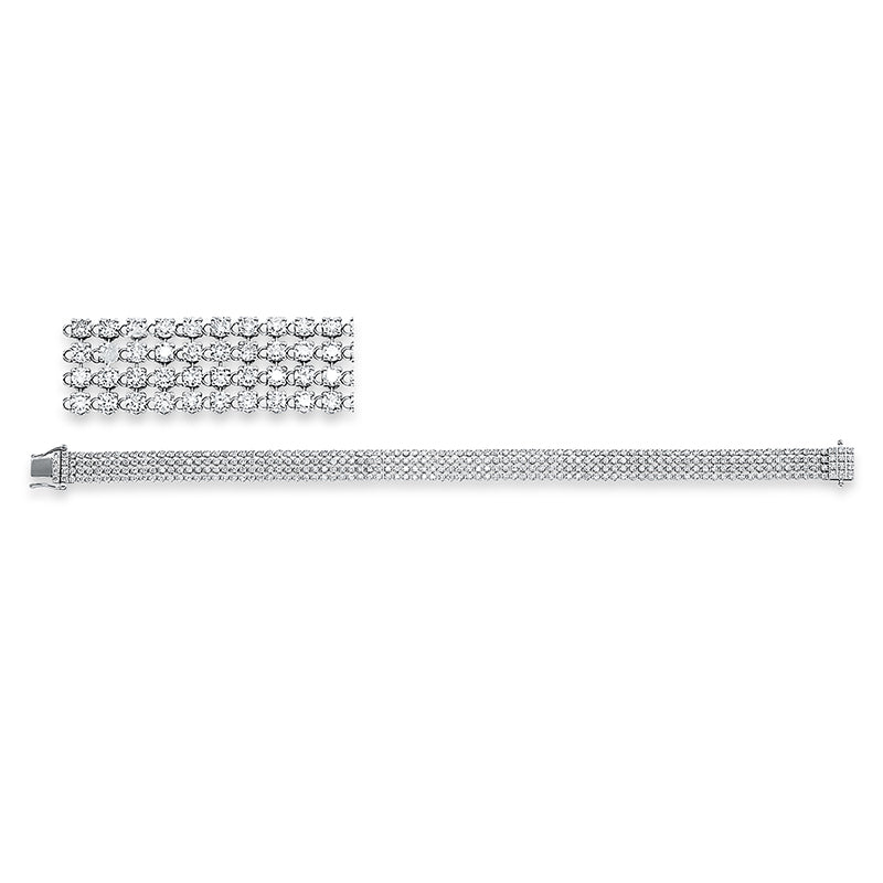 Armband    aus 750/-18 Karat Weißgold mit 356 Diamanten 4