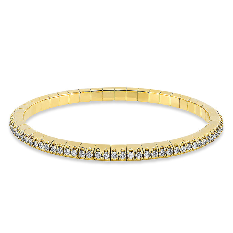 Armband    aus 750/-18 Karat Gelbgold mit 90 Diamanten 2