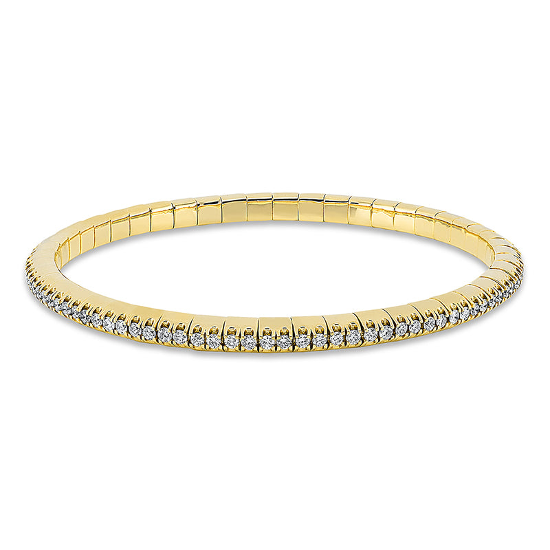 Armband    aus 750/-18 Karat Gelbgold mit 98 Diamanten 2 ct