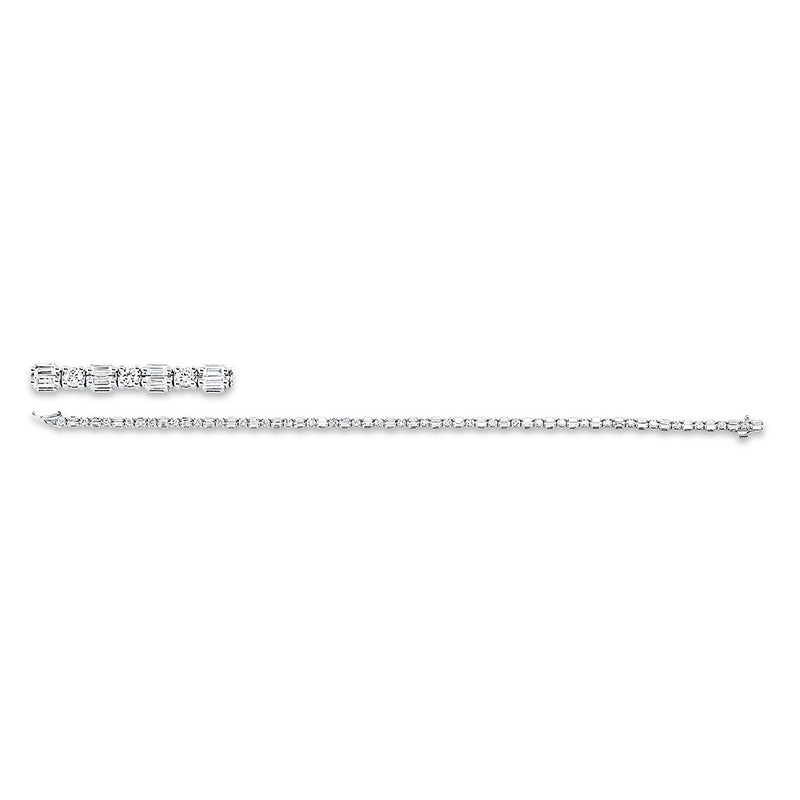 Armband    aus 585/-14 Karat Weißgold mit 93 Diamanten 1