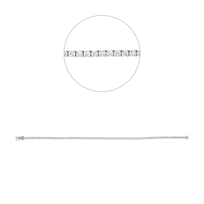 Armband    aus 750/-18 Karat Weißgold mit 95 Diamanten 1