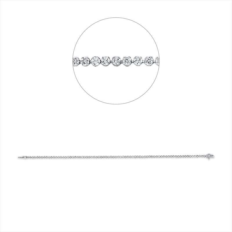 Armband    aus 750/-18 Karat Weißgold mit 79 Diamanten 1