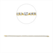 Armband    aus 750/-18 Karat Gelbgold mit 70 Diamanten 2