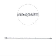 Armband    aus 750/-18 Karat Weißgold mit 70 Diamanten 2