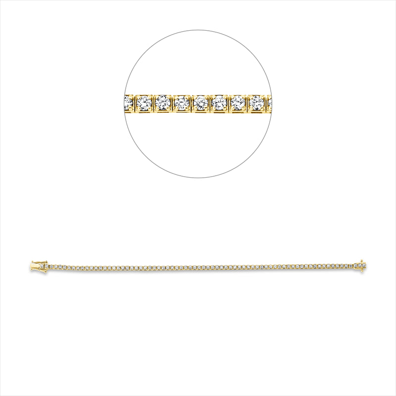 Armband    aus 750/-18 Karat Gelbgold mit 73 Diamanten 1