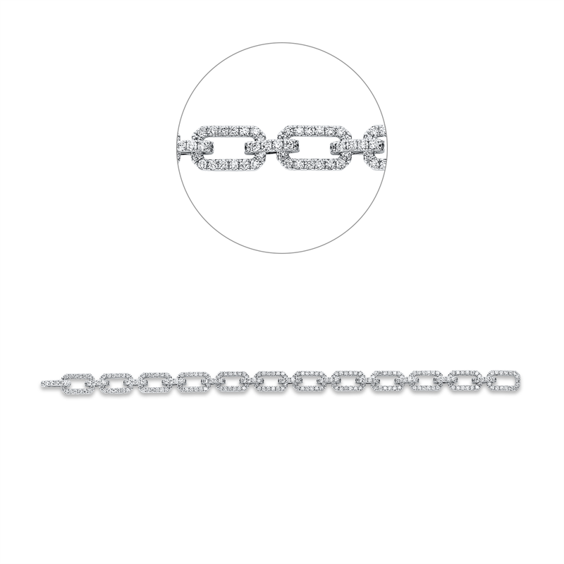 Armband    aus 750/-18 Karat Weißgold mit 265 Diamanten 4