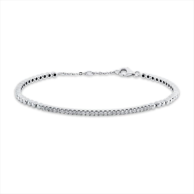 Armband    aus 585/-14 Karat Weißgold mit 27 Diamanten 0