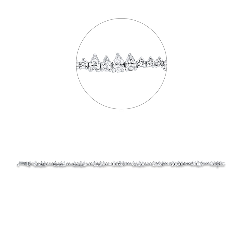 Armband    aus 750/-18 Karat Weißgold mit 70 Diamanten 4