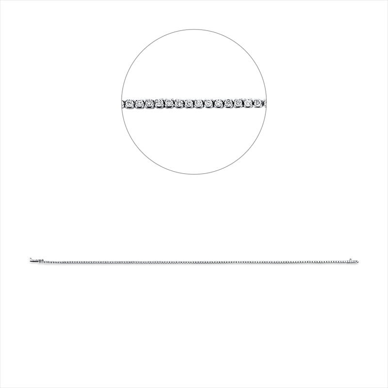 Armband    aus 750/-18 Karat Weißgold mit 134 Diamanten 0