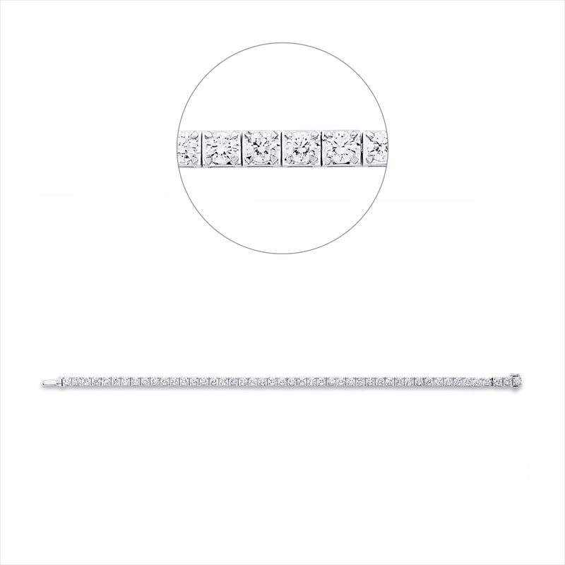 Armband    aus 950/-Platin Weißgold Platin 950 mit 47 Diamanten 4