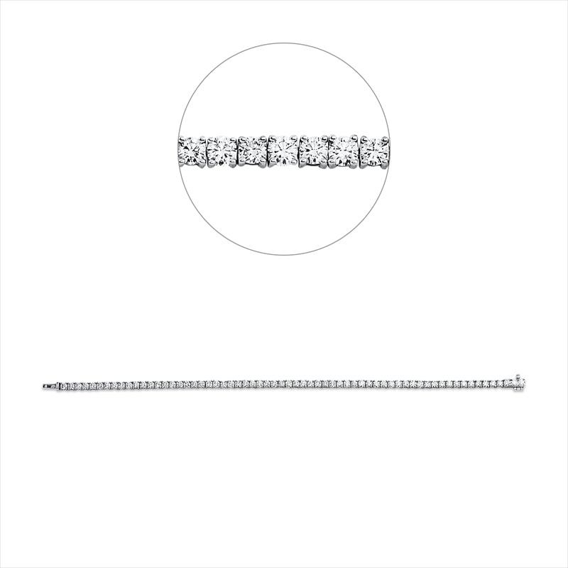 Armband    aus 750/-18 Karat Weißgold mit 64 Diamanten 4
