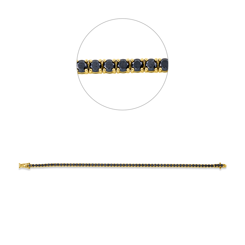 Armband    aus 750/-18 Karat Gelbgold mit 62 Diamanten 5