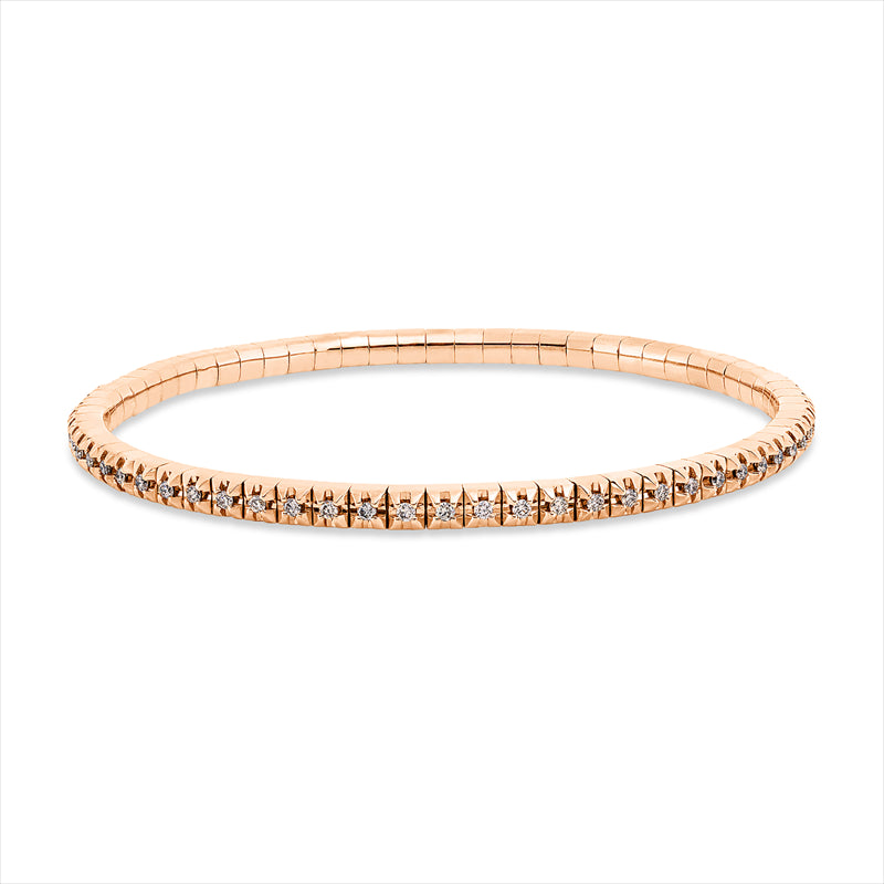Armband    aus 750/-18 Karat Rotgold mit 66 Diamanten 0