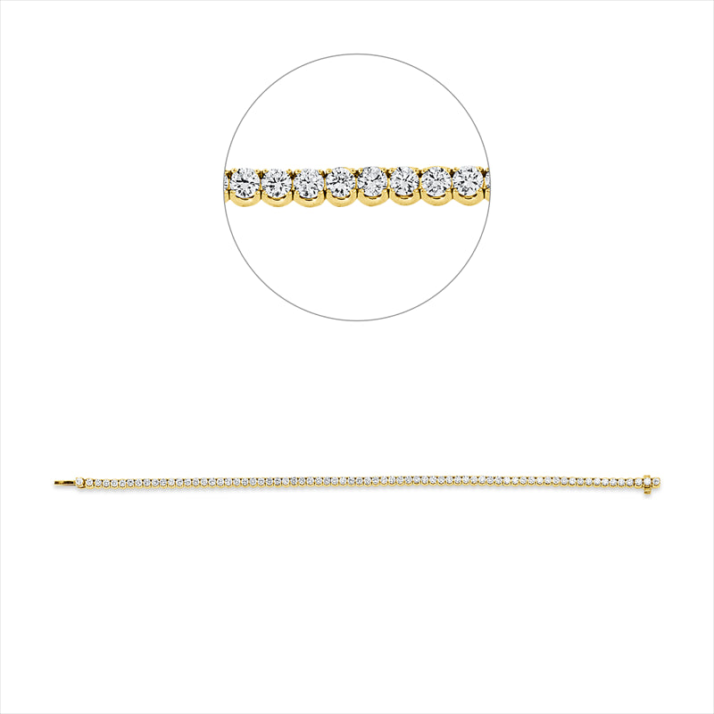 Armband    aus 750/-18 Karat Gelbgold mit 71 Diamanten 3