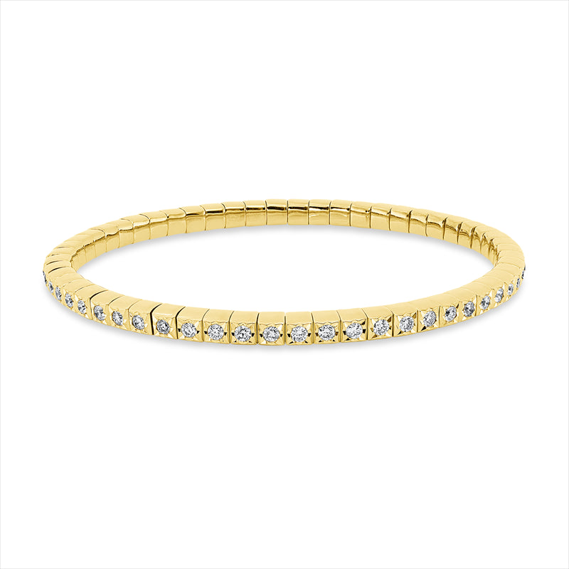 Armband    aus 750/-18 Karat Gelbgold mit 56 Diamanten 2 ct