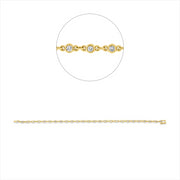 Armband    aus 750/-18 Karat Gelbgold mit 27 Diamanten 1 ct