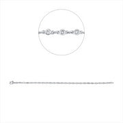 Armband    aus 750/-18 Karat Weißgold mit 27 Diamanten 1 ct