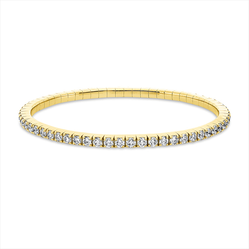 Armband    aus 750/-18 Karat Gelbgold mit 62 Diamanten 5 ct