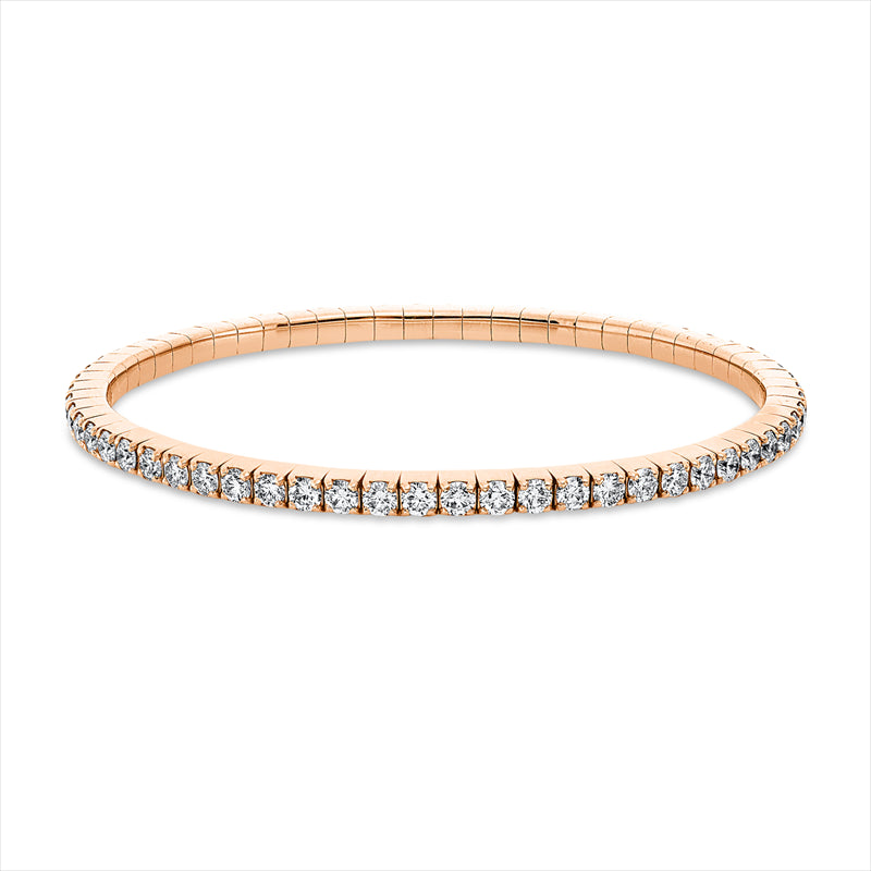 Armband    aus 750/-18 Karat Rotgold mit 62 Diamanten 5 ct