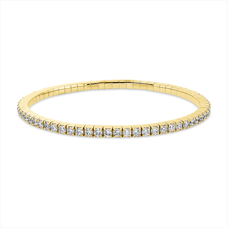 Armband    aus 750/-18 Karat Gelbgold mit 67 Diamanten 4 ct