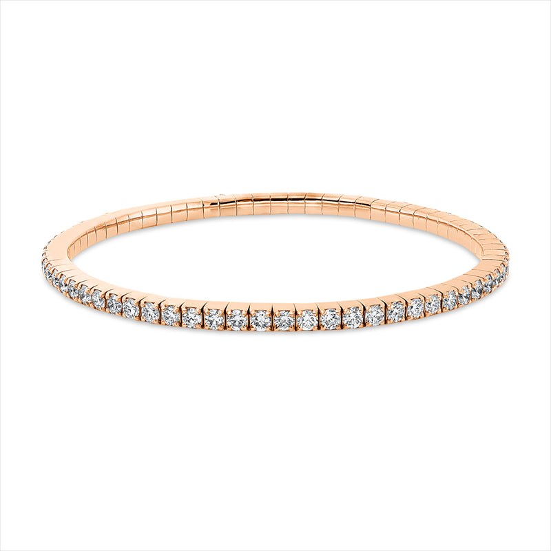 Armband    aus 750/-18 Karat Rotgold mit 67 Diamanten 4 ct