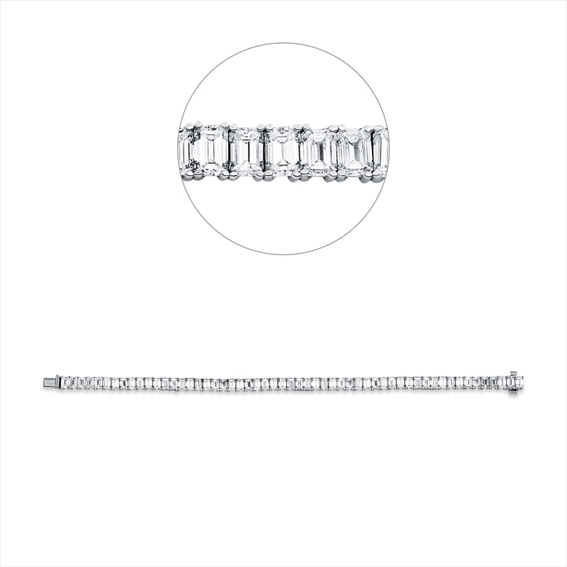 Armband    aus 750/-18 Karat Weißgold mit 55 Diamanten 16