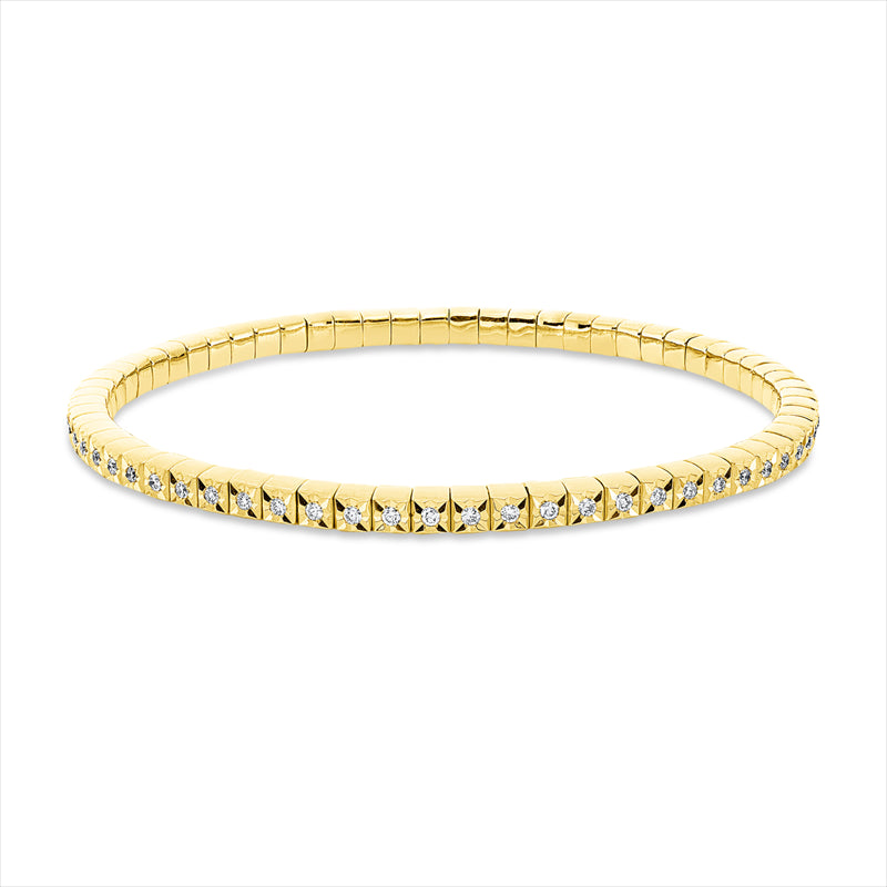 Armband    aus 750/-18 Karat Gelbgold mit 65 Diamanten 0